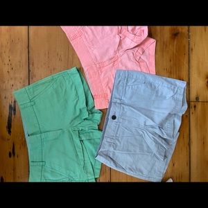 Three chino shorts!